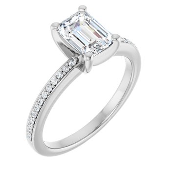 14K 1 CTW Lab-Grown Diamond Engagement Ring