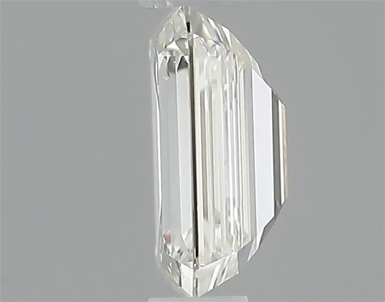 14K .54 J VVS2 Emerald Diamond Solitaire Engagement Ring