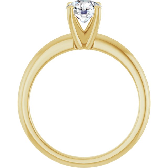 14K Yellow 1 CTW Lab-Grown Diamond Engagement Ring