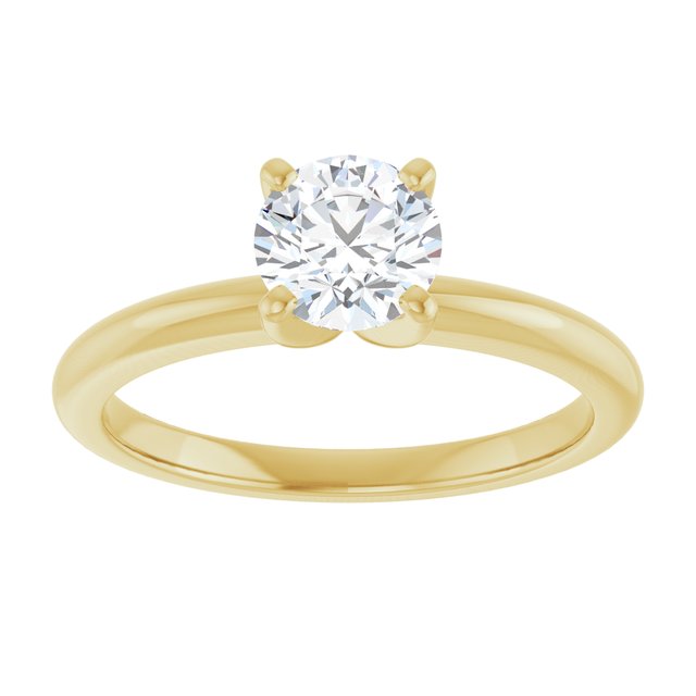 14K Yellow 1 CTW Lab-Grown Diamond Engagement Ring