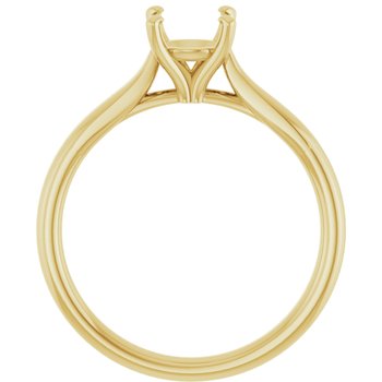 14K Yellow 4-8.5mm Engagement Ring Mounting