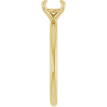 14K Solitaire Engagement Ring Mounting