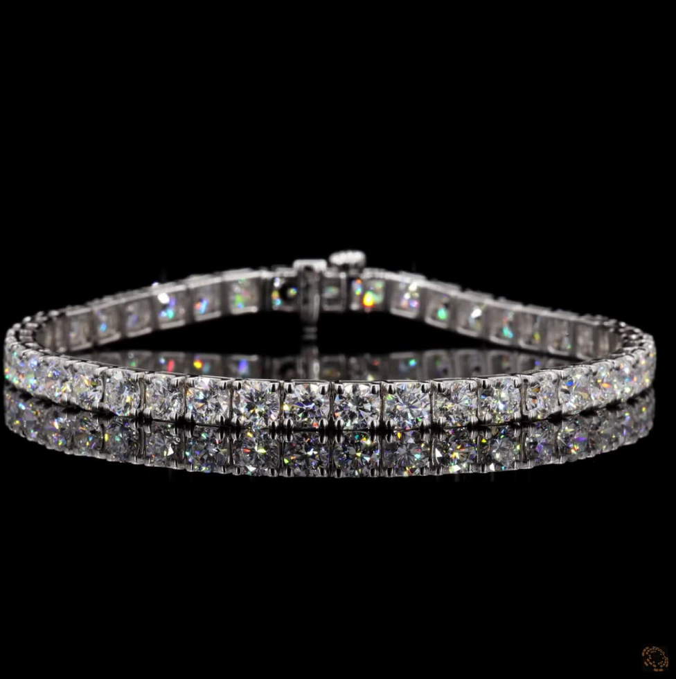 10 Ct Line Bracelet 14K Gold