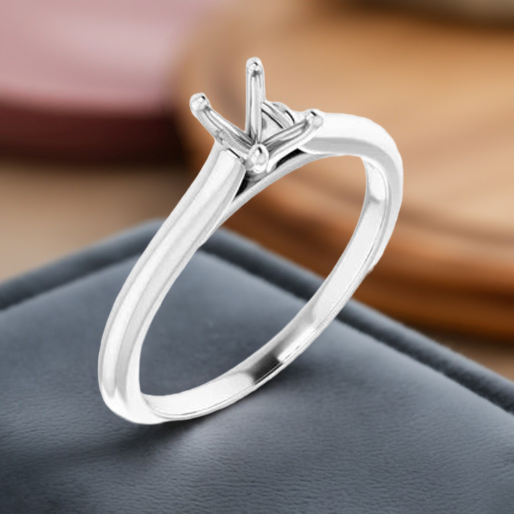 14 Bridge Solitaire Engagement Ring Mounting