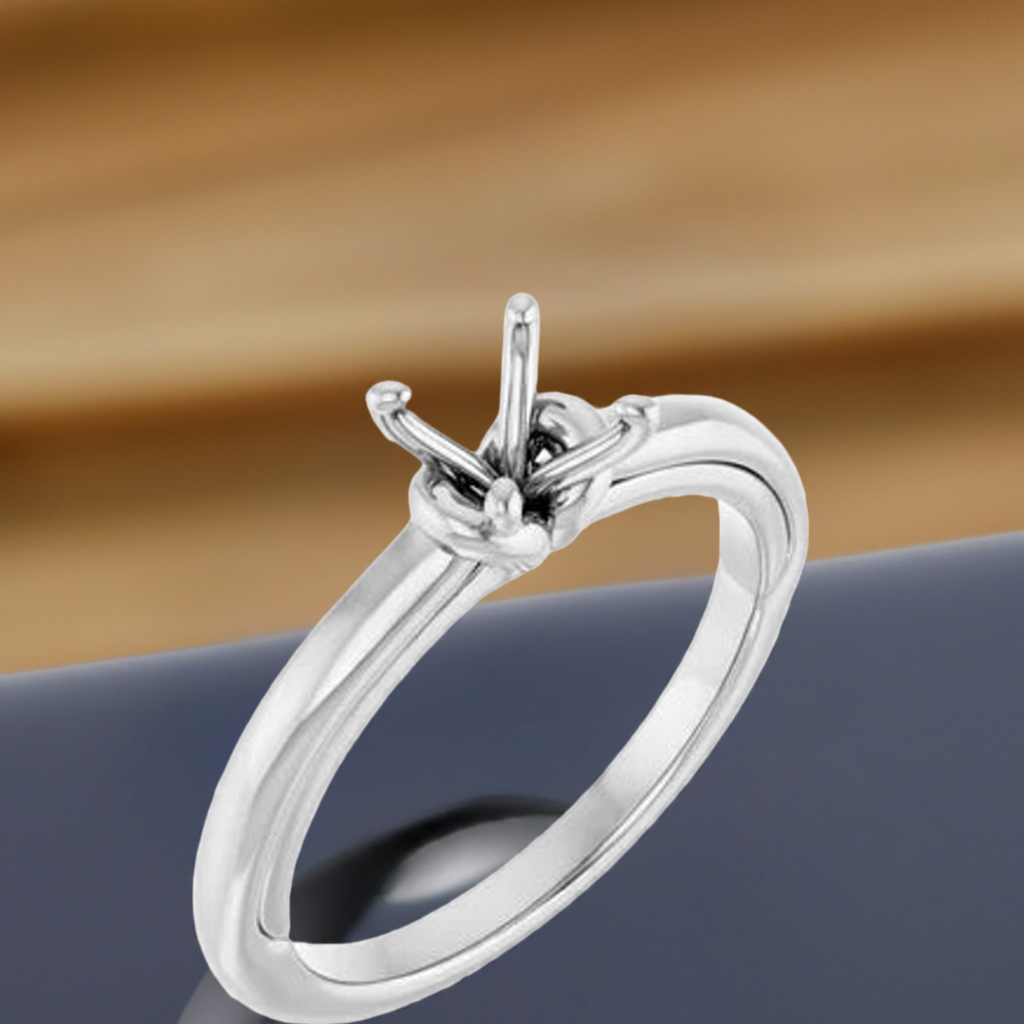 14K Solitaire Engagement Ring Mounting