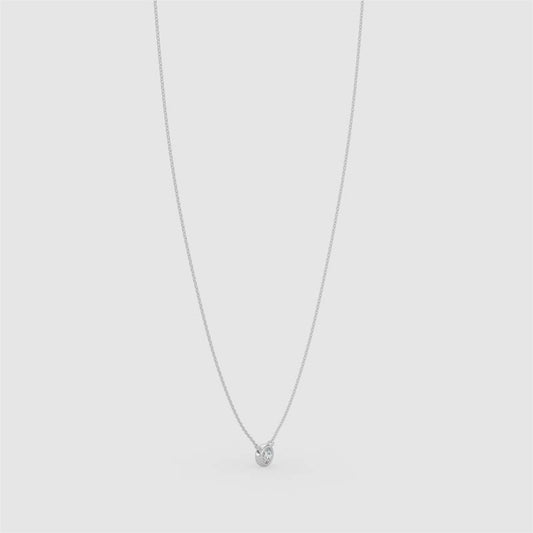 14K Yellow/White/Rose Classic 0.20 Ctw Diamond Station Necklace With 1 Stones