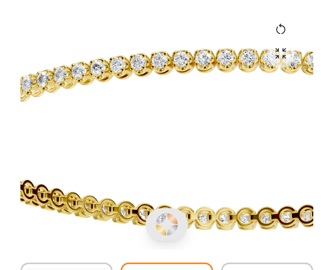 14KY Classic Standard 4 Prong 1.00 Ctw Diamond Tennis Bracelet In Crown Setting