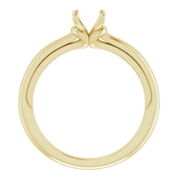 14K  Solitaire Engagement Ring Mounting