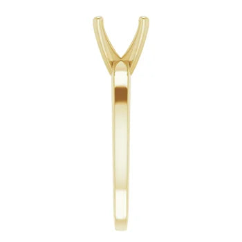 14K Solitaire Engagement Ring Mounting