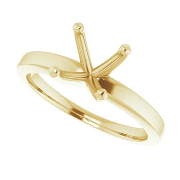 14K Solitaire Engagement Ring Mounting