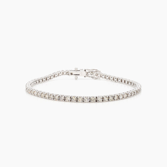 14K Classic 4 Prong 4.00 Ctw Diamond Tennis Bracelet