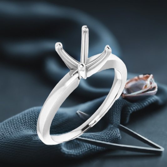 14K Solitaire Engagement Ring Mounting