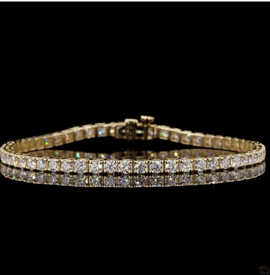 5 Ct Line Bracelet 14K